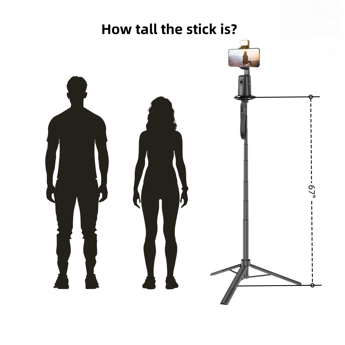 LYSOATUR A200 Auto Face Tracking Kit (with 67" Stand)